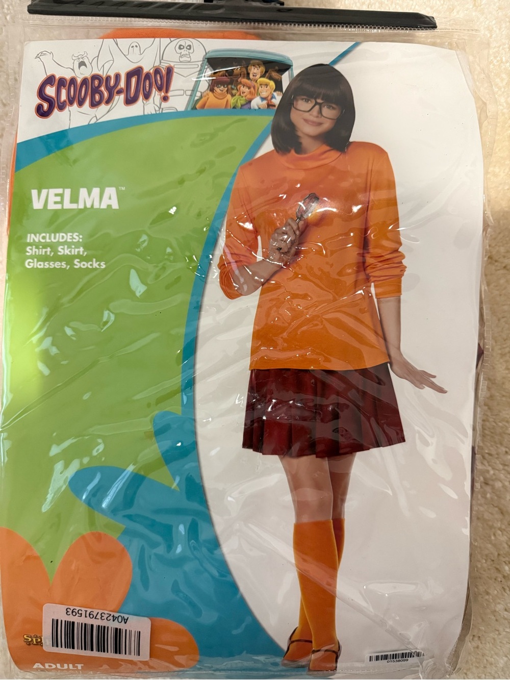 Velma Scooby-Doo Orange & Brown Costume - Official Licensed